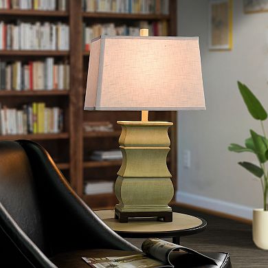 Sauga Cream Table Lamp with White Lamp Shade