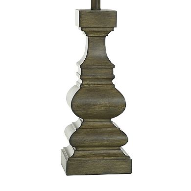 Banda Brown Table Lamp with Off-White Lamp Shade