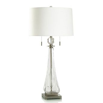 Daydream Glass Table Lamp with White Lamp Shade