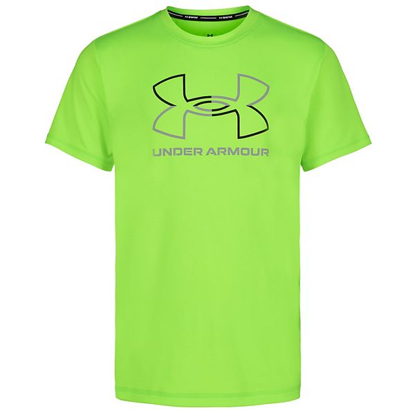 Boys 8-20 Under Armour Logo Split Rashguard