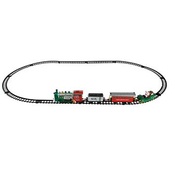 Northlight 16 pc Lighted and Animated Christmas Holiday Train Set with Sound