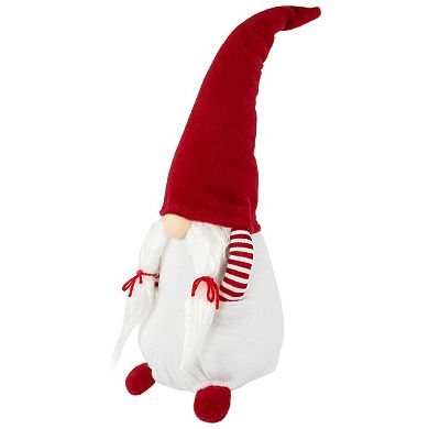 Northlight Red and White "Hands in Pocket" Christmas Gnome Decoration