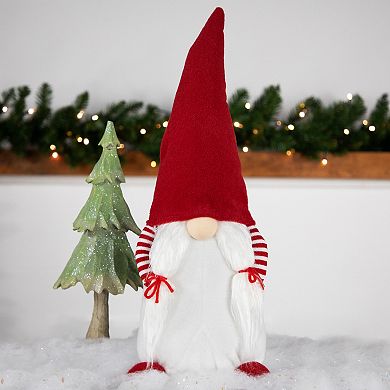 Northlight Red and White "Hands in Pocket" Christmas Gnome Decoration