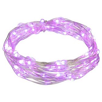 Northlight 100 ct Purple LED Micro Fairy Lights with 16' Copper Wire