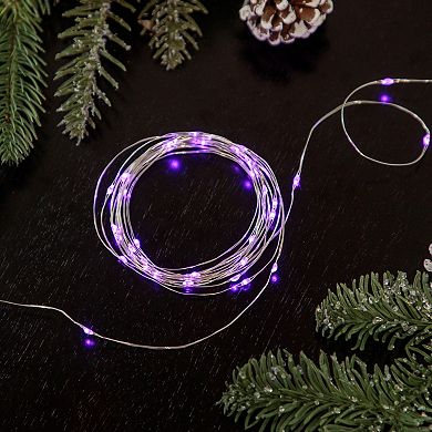 Northlight 100ct Purple LED Micro Fairy Lights with 16' Copper Wire