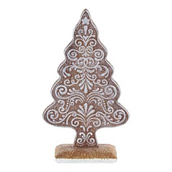 Northlight 8.25 in Glittered Gingrebread Tree Christmas Decoration
