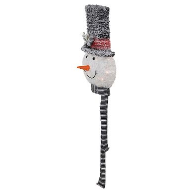 Northlight 25-in. Lighted Snowman with Black Frosted Top Hat Christmas Tree Topper