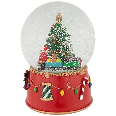Northlight 8-in. Christmas Tree Village Train Musical Snow Globe