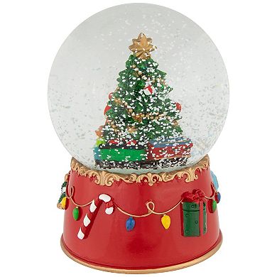 Northlight 8-in. Christmas Tree Village Train Musical Snow Globe