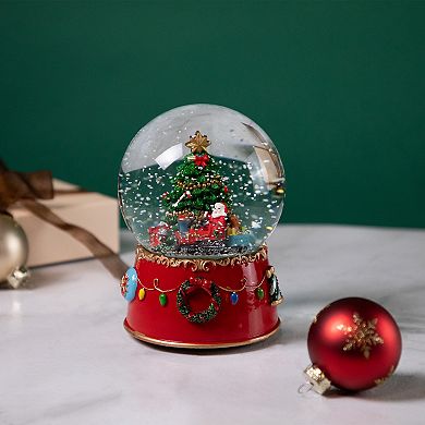 Northlight 8-in. Christmas Tree Village Train Musical Snow Globe
