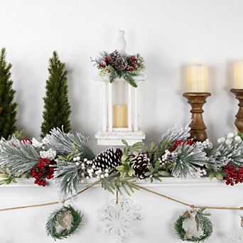 Northlight 15.25 in LED Lighted White Storm Lantern Christmas Decoration