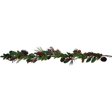 Northlight Pinecones and Berries Artificial Christmas Garland