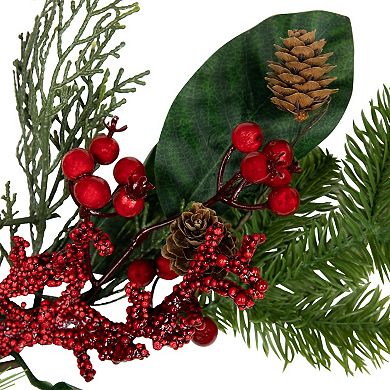 Northlight Pinecones and Berries Artificial Christmas Garland