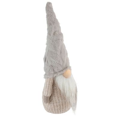 Northlight 10-in. Lighted Nose and Plush Hat Tabletop Christmas Gnome Decoration