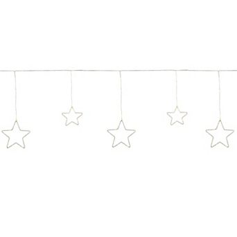 Northlight 4-ft. LED Lighted Stars Christmas Garland with Warm White Lights