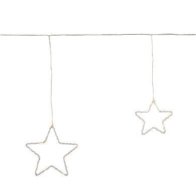Northlight 4-ft. LED Lighted Stars Christmas Garland with Warm White Lights