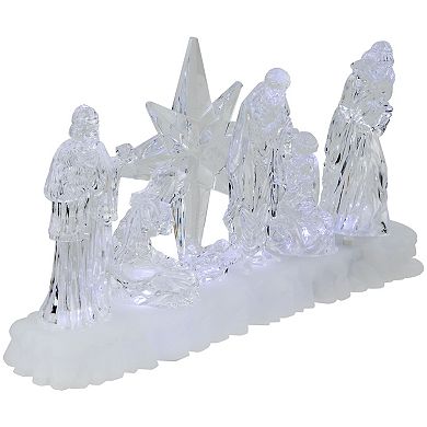 Northlight 12.25-in. LED Nativity Scene Acrylic Christmas Decoration