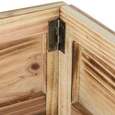 Northlight 18-in. Wood Crate "Lay Presents at My Feet" Christmas Tree Collar