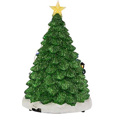 Northlight 13-in. LED Animated & Musical Santa's Toy Shop Christmas Village Display