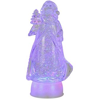 Northlight 10 in LED Color Changing Acrylic Santa Claus Christmas Decoration