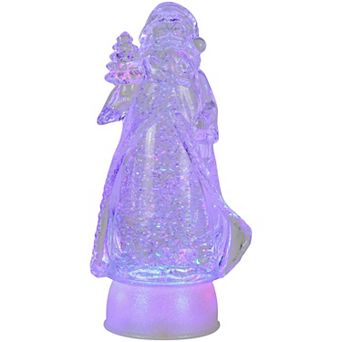 Northlight 10 in LED Color Changing Acrylic Santa Claus Christmas Decoration