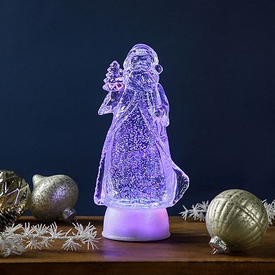 Northlight 10-in. LED Color Changing Acrylic Santa Claus Christmas Decoration