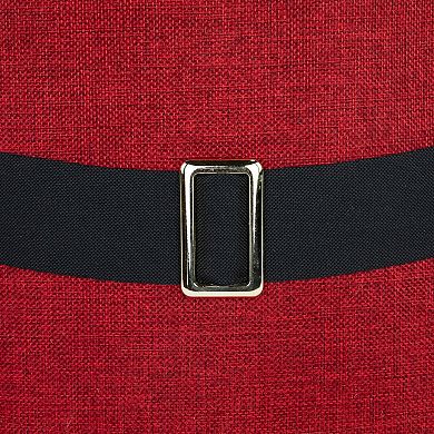 Northlight 26.75-in. Red Santa's Belt Round Christmas Tree Collar