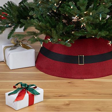 Northlight 26.75-in. Red Santa's Belt Round Christmas Tree Collar
