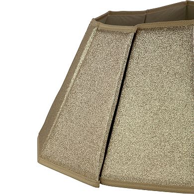 Northlight 26-in. Metallic Gold Fabric Hexagonal Christmas Tree Collar