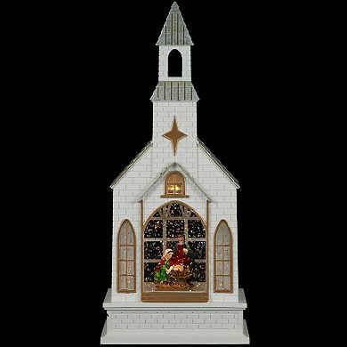 Northlight 12-in. LED Holy Family Church Scene Christmas Snow Globe