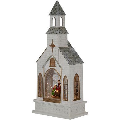 Northlight 12-in. LED Holy Family Church Scene Christmas Snow Globe