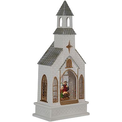 Northlight 12-in. LED Holy Family Church Scene Christmas Snow Globe