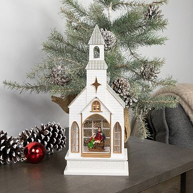 Northlight 12-in. LED Holy Family Church Scene Christmas Snow Globe
