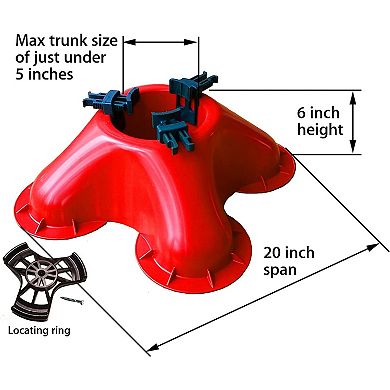 Northlight Red Clamping System Christmas Tree Stand