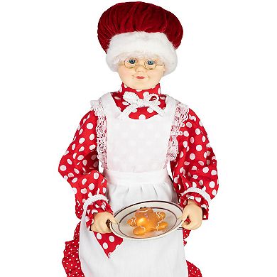 Northlight 24-in. Animated & Musical Mrs. Claus with Gingerbread Cookie Christmas Figure