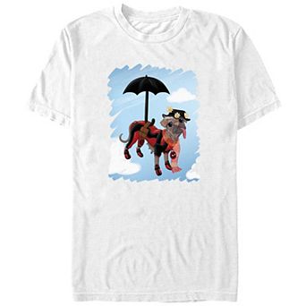 Big & Tall Marvel Deadpool & Wolverine Dogpool Puppins Graphic Tee