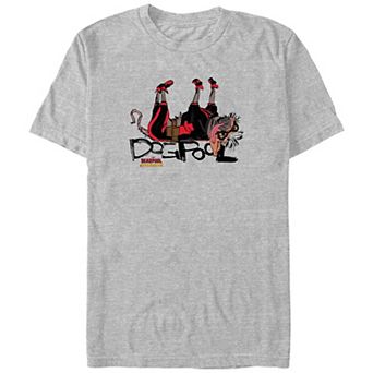 Big & Tall Marvel Deadpool & Wolverine Dogpool Upside Down Graphic Tee