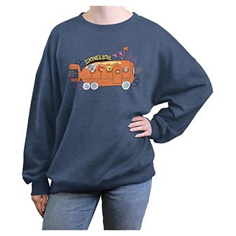 Juniors' Nickelodeon SpongeBob SquarePants Bikini Bottom Bus Oversized Graphic Pullover