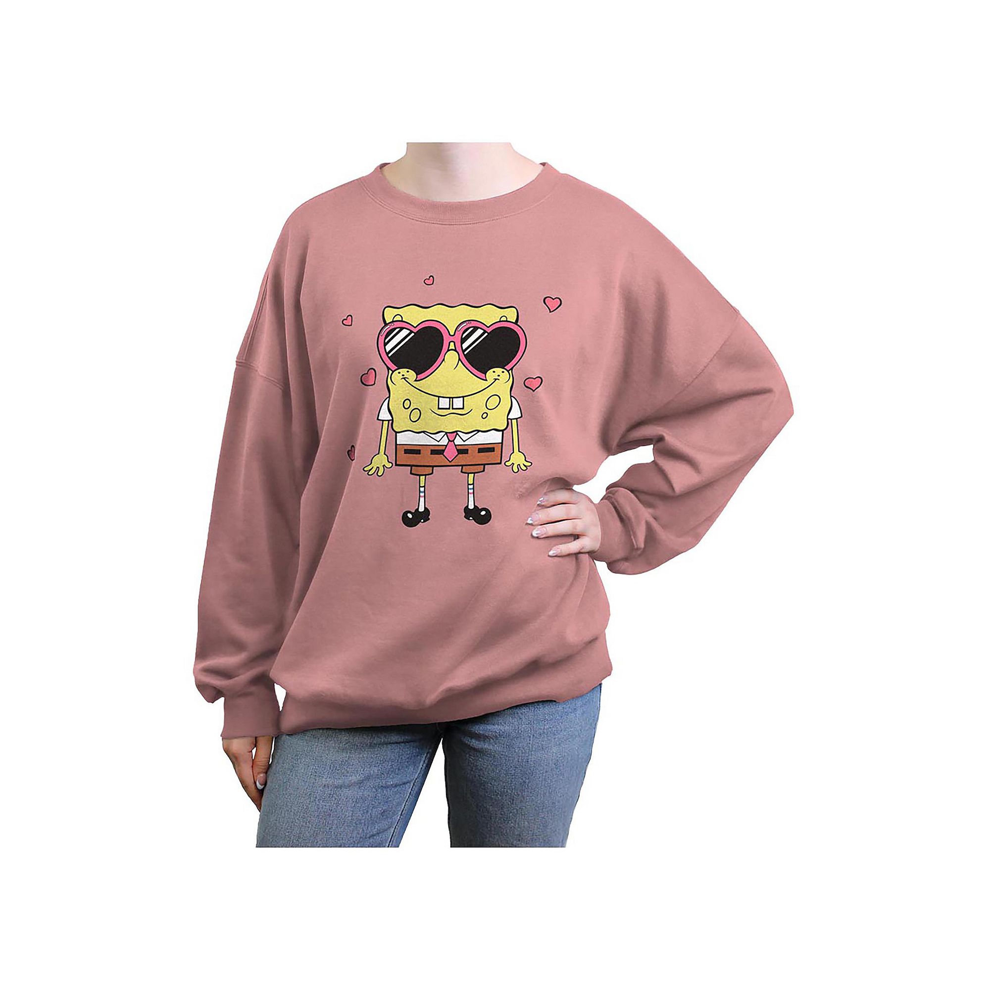 Juniors Nickelodeon SpongeBob SquarePants Heart Shape Sunglasses Oversized