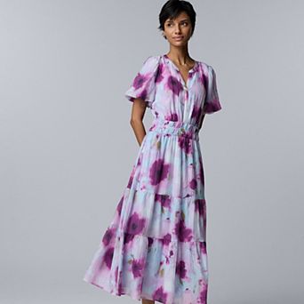 Women's Simply Vera Vera Wang Short Sleeve Maxi Dress