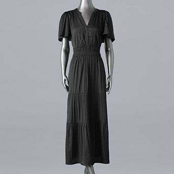 Women's Simply Vera Vera Wang Short Sleeve Maxi Dress