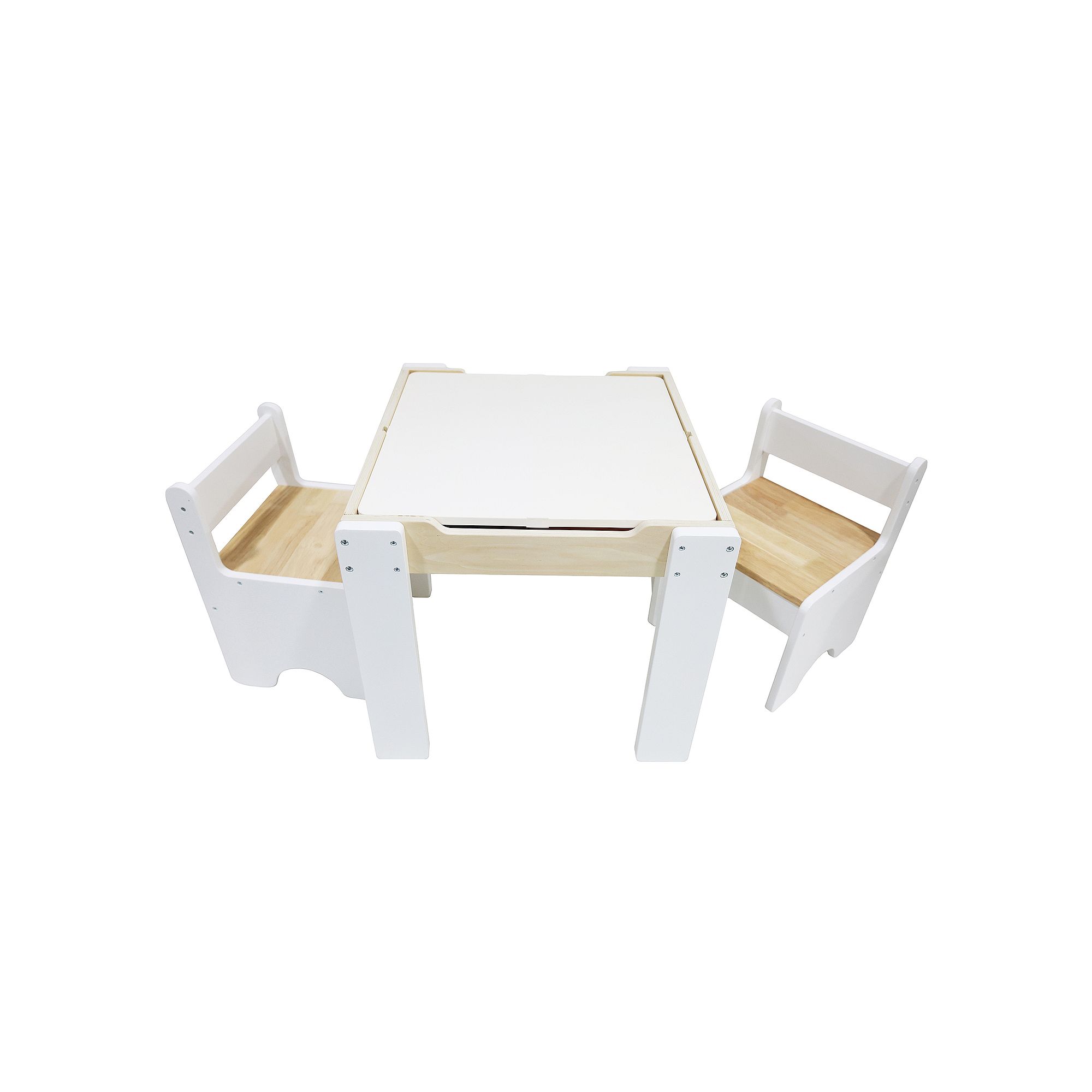 Teamson Kids Activity Table & Chairs Set, White