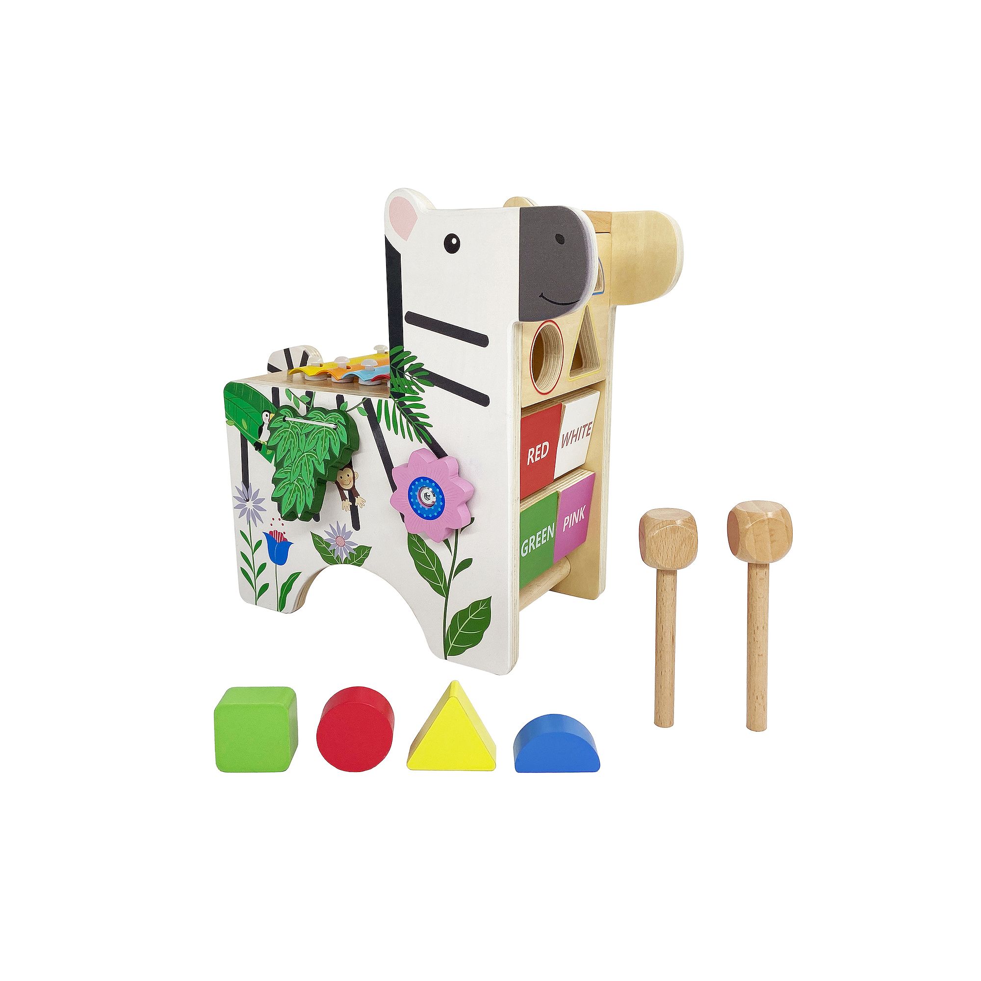Teamson Kids Zebra Activity Play Center, Multi