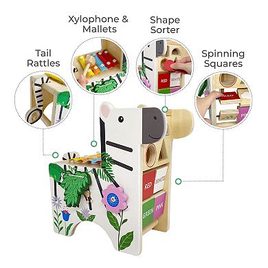 Teamson Kids Zebra Activity Play Center