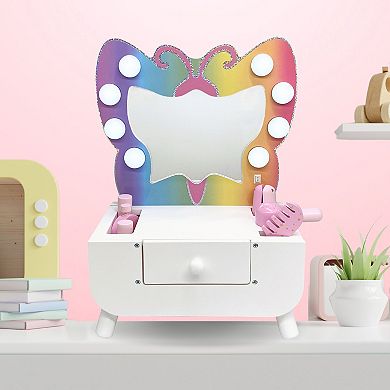 Teamson Kids LED Tabletop Vanity Play Set