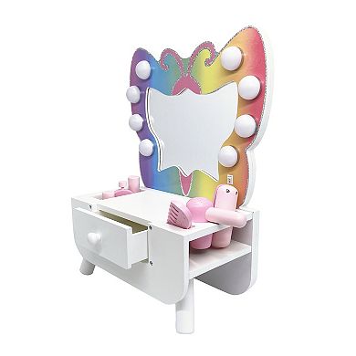 Teamson Kids LED Tabletop Vanity Play Set