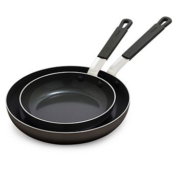 Bobby Flay by GreenPan Professional Grade Ceramic Nonstick 8” and 10” Frypan Set