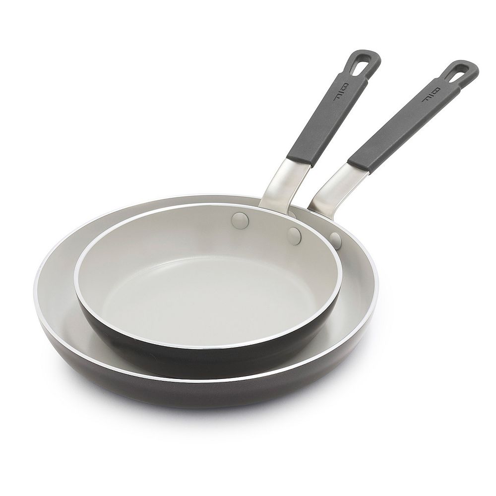 Ceramic Nonstick Frypan Set (Gray)