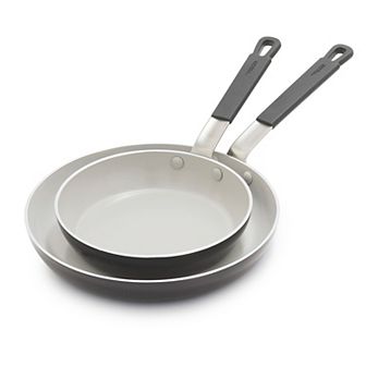Bobby Flay by GreenPan Professional Grade Ceramic Nonstick 8” and 10” Frypan Set