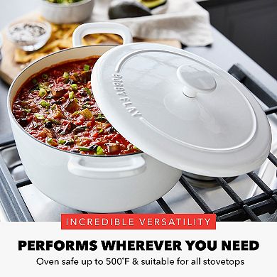 Bobby Flay By GreenPan 5.5QT Enameled Cast Iron Dutch Oven